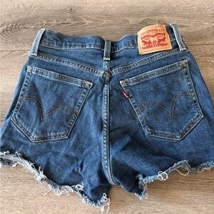 Levi's Classic Blue High Rise Jean Shorts